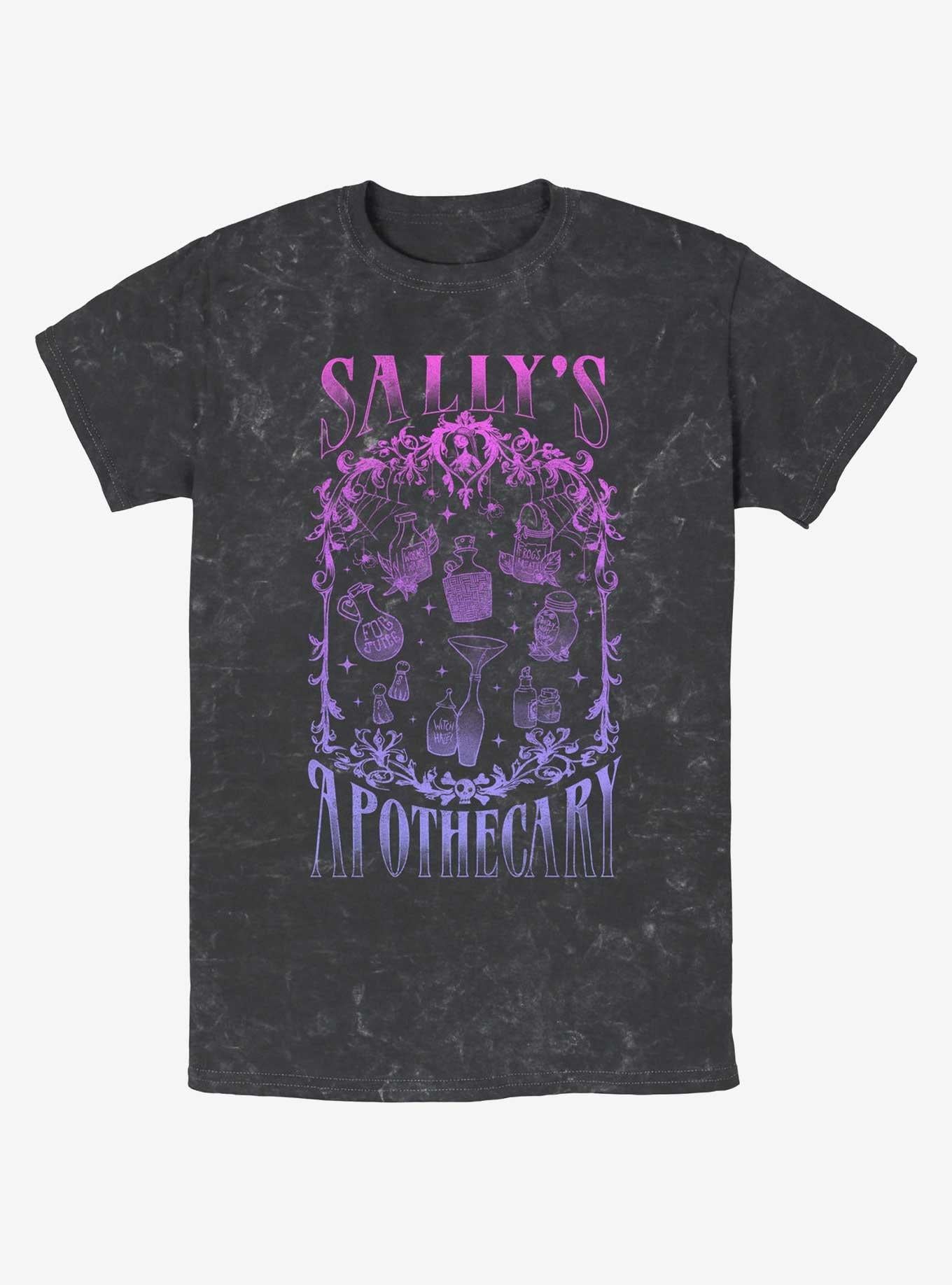 Disney The Nightmare Before Christmas Sally's Apothecary Mineral Wash T-shirt | Trendy Graphic Tee | Casual Unisex T-shirt