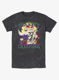 The Nightmare Before Christmas Season's Creepings Oogie Jack & Sally Mineral Wash T-shirt | Trendy Graphic Tee | Casual Unisex T-shirt