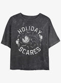 Disney The Nightmare Before Christmas Holiday Scares Vampire Teddy Mineral Wash Girls Crop T-Shirt T-Shirt | Exclusive Edition | High Demand Item