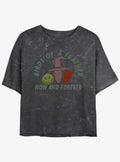 Disney The Nightmare Before Christmas Now and Forever Lock, Shock, & Barrel Mineral Wash Girls Crop T-Shirt