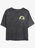 The Nightmare Before Christmas Oogie Boogie Pocket Mineral Wash Girls Crop T-Shirt T-Shirt | Aesthetic Graphic | Trending Now