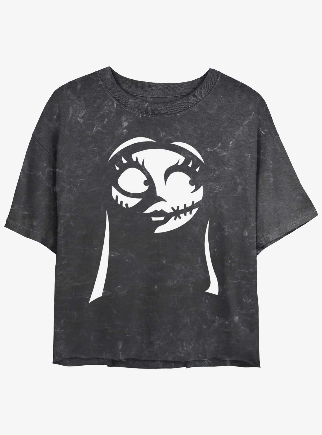 Disney The Nightmare Before Christmas Sally Mineral Wash Girls Crop T-Shirt T-Shirt | Streetwear Vibe | Perfect For Daily Wear