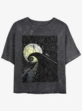 Disney The Nightmare Before Christmas Jack On Spiral Hill Mineral Wash Girls Crop T-Shirt T-Shirt | Best-Selling Artwork | Must-Have Style