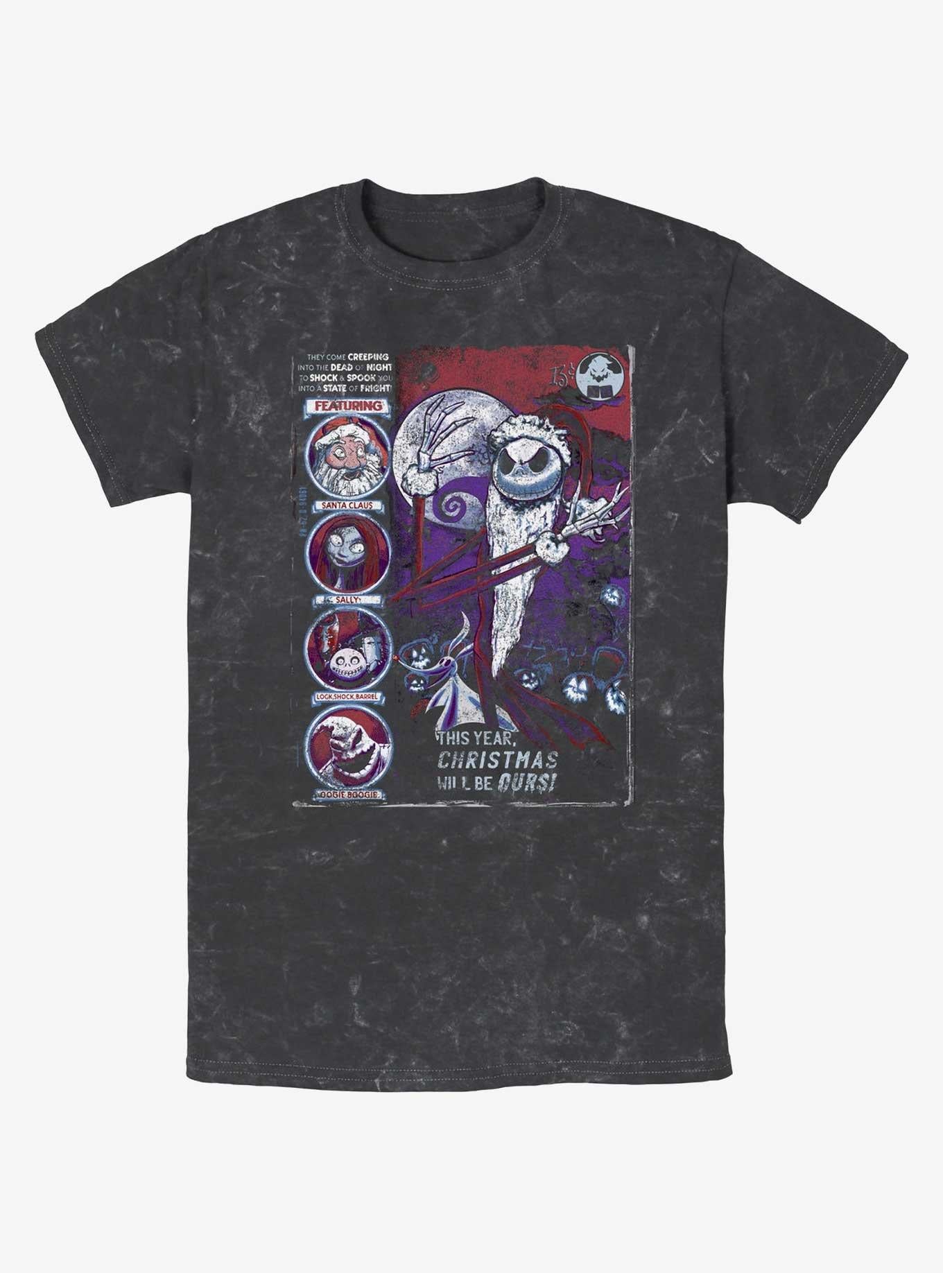 The Nightmare Before Christmas First Nightmare Mineral Wash T-Shirt T-Shirt | Viral Style | Must-Have Style