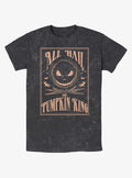 The Nightmare Before Christmas Hail The Pumpkin King Mineral Wash T-Shirt T-Shirt | Premium Graphic | Top Pick For Fans