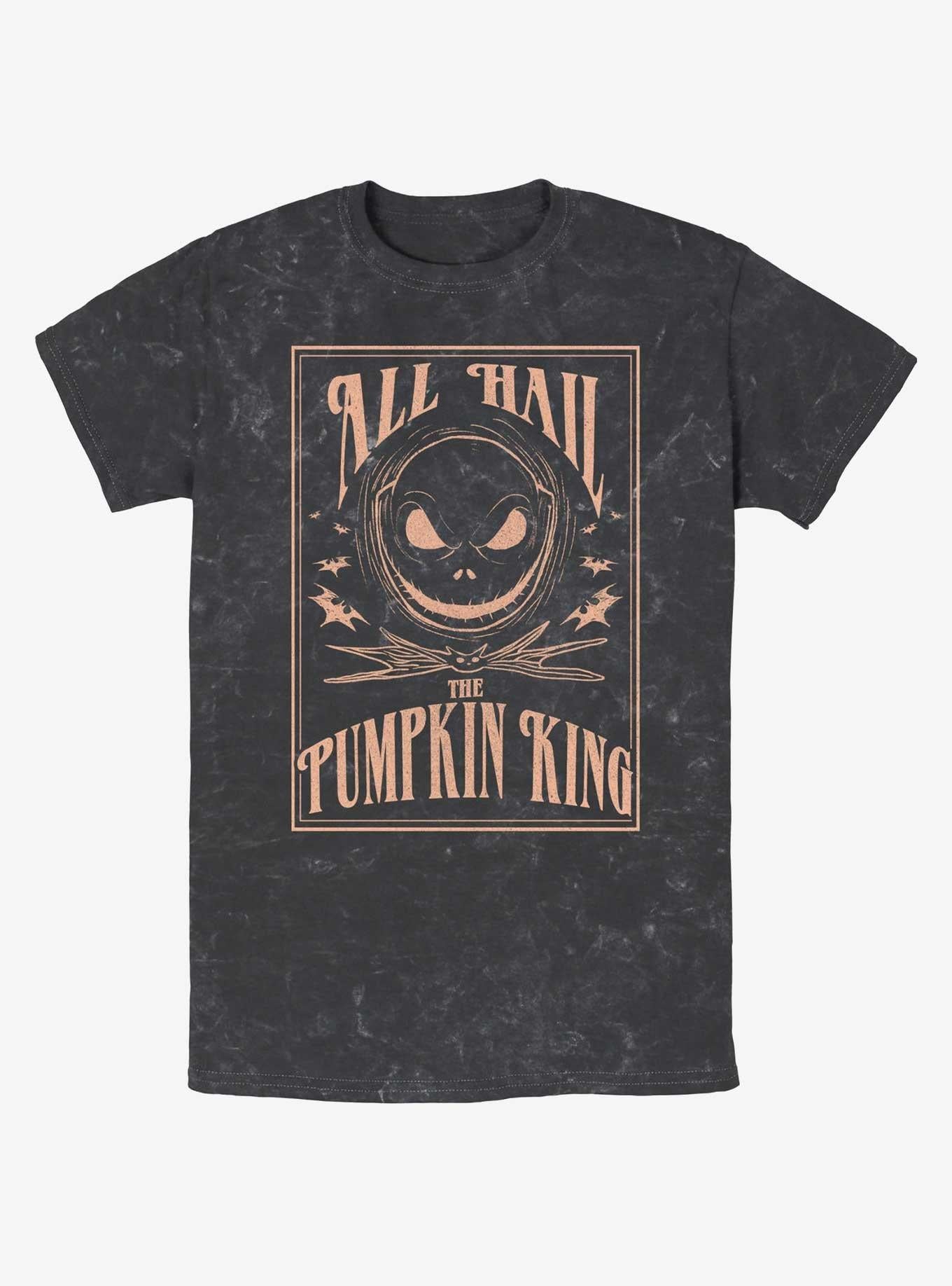 The Nightmare Before Christmas Hail The Pumpkin King Mineral Wash T-Shirt T-Shirt | Premium Graphic | Top Pick For Fans
