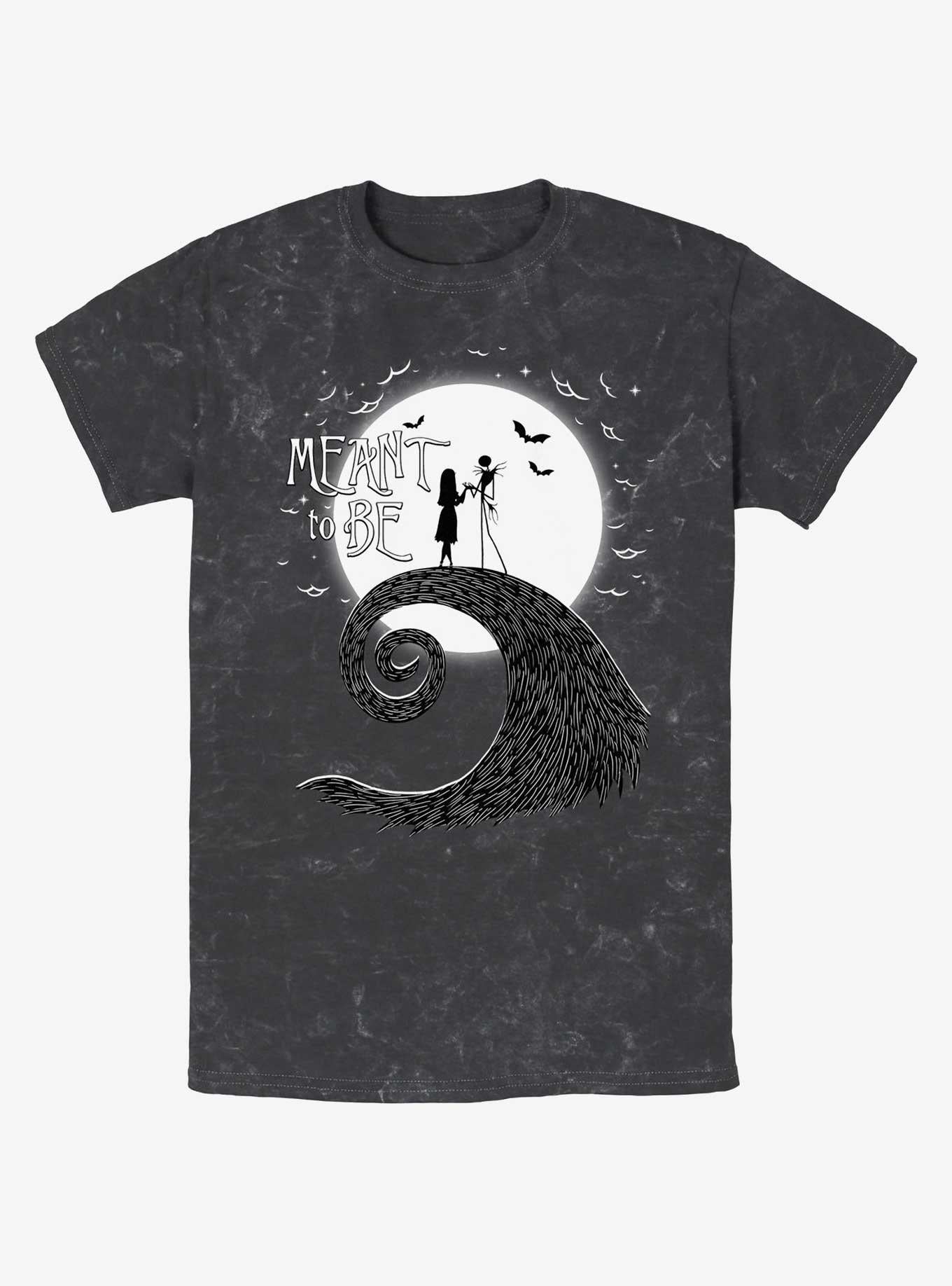 Disney The Nightmare Before Christmas Jack and Sally Meant To Be Mineral Wash T-Shirt