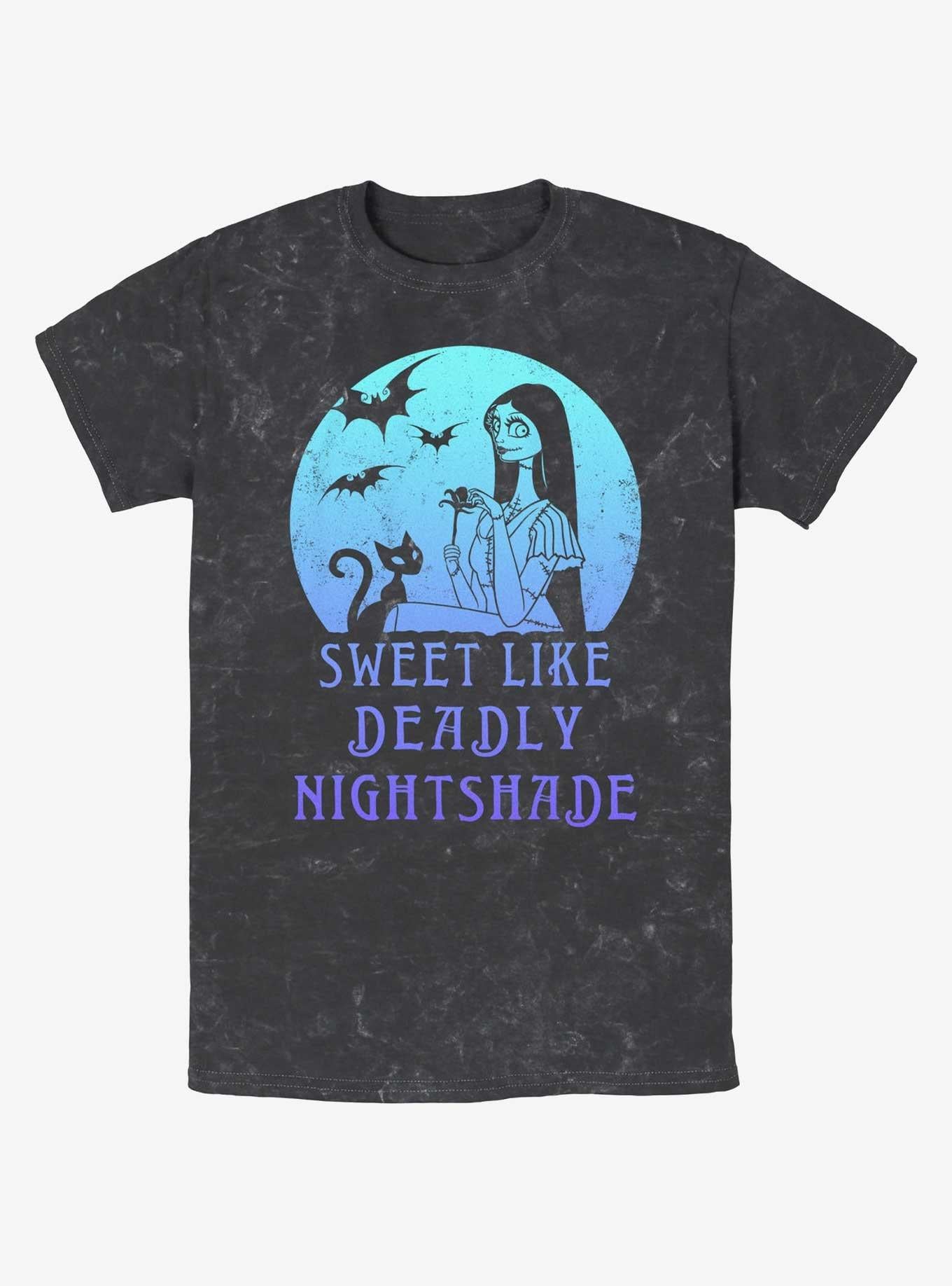 Disney The Nightmare Before Christmas Sally Sweet Like Deadly Nightshade Mineral Wash T-Shirt T-Shirt | Streetwear Vibe | High Demand Item