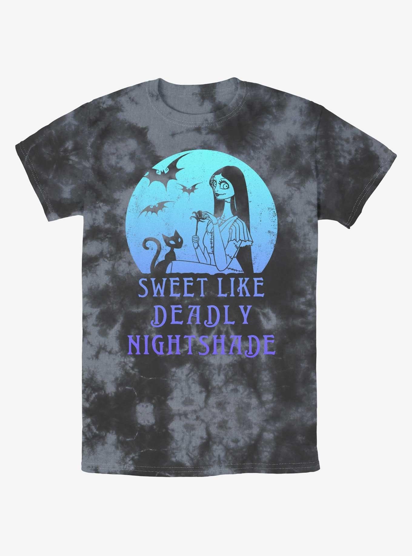 Disney The Nightmare Before Christmas Sally Sweet Like Deadly Nightshade Tie-dye T-shirt | Trendy Graphic Tee | Casual Unisex T-shirt