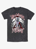 Disney The Nightmare Before Christmas Santa Jack Wonderful Nightmare Mineral Wash T-Shirt