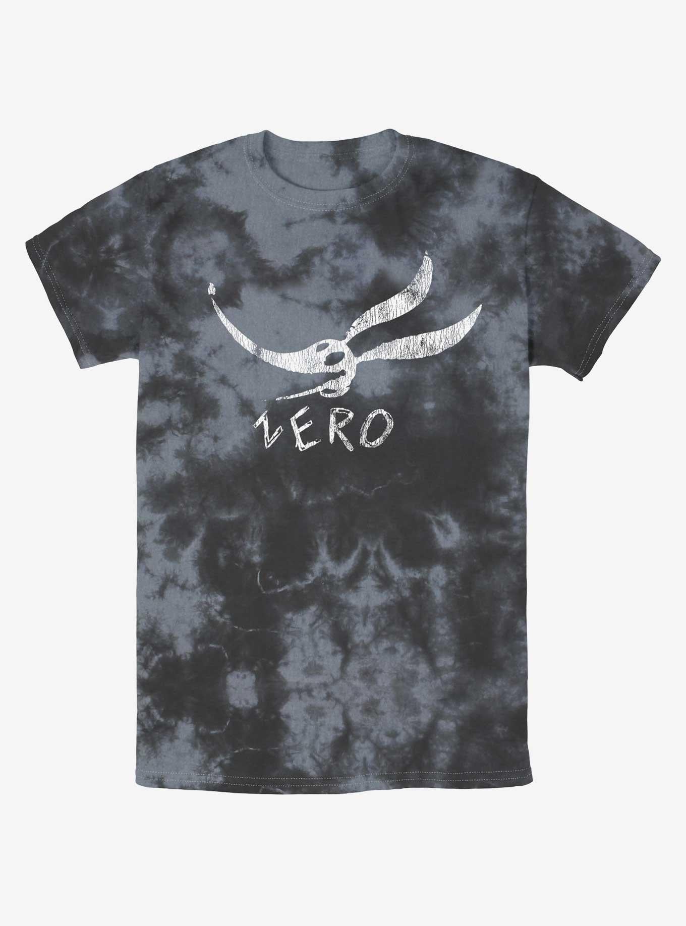 The Nightmare Before Christmas Zero Face Tie-dye T-shirt | Trendy Graphic Tee | Casual Unisex T-shirt