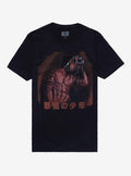 Demon Anime Babe Boyfriend Fit Girls T-Shirt T-Shirt | Aesthetic Graphic | Must-Have Style