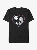 The Nightmare Before Christmas Jack Sally Heart Stitch T-Shirt T-Shirt | Streetwear Vibe | Top Pick For Fans