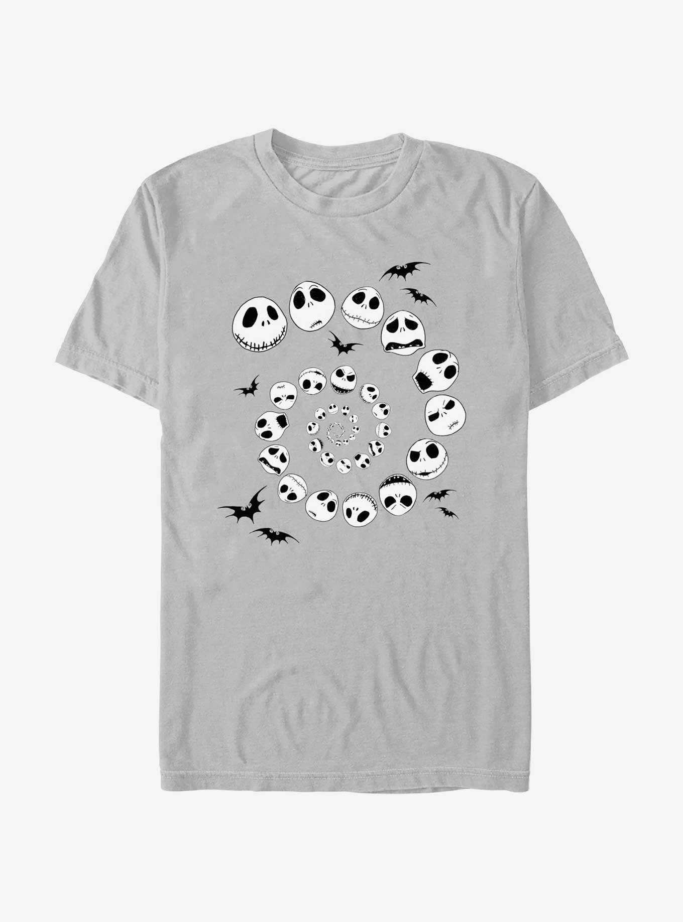 Disney The Nightmare Before Christmas Jack Skellington Emotion Swirl T-shirt | Trendy Graphic Tee | Casual Unisex T-shirt