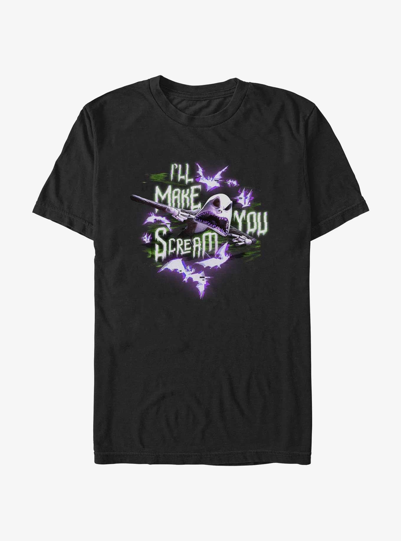 Disney The Nightmare Before Christmas Jack Make You Scream T-Shirt T-Shirt | Best-Selling Artwork | Great Gift Idea