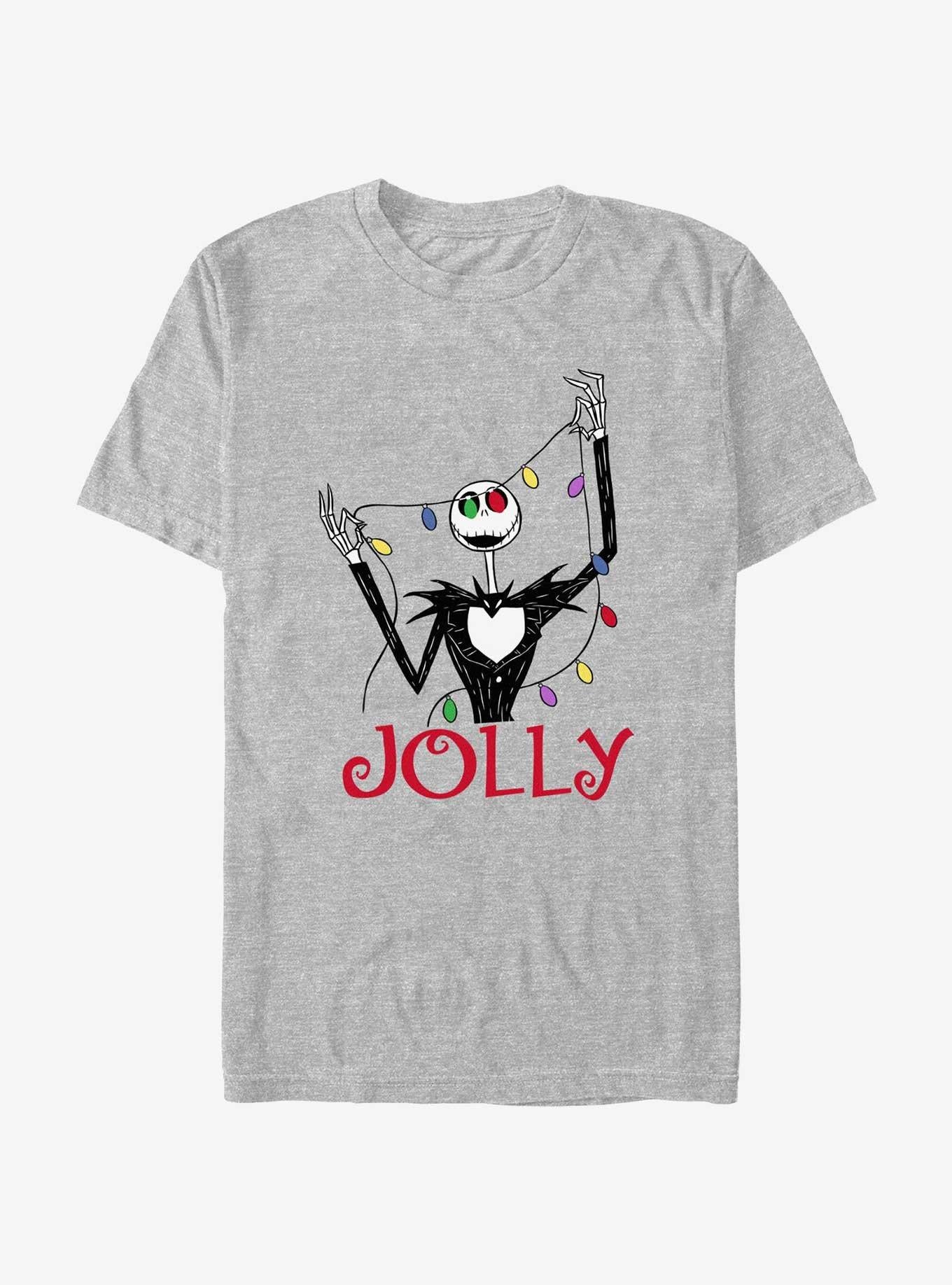 Disney The Nightmare Before Christmas Jolly Jack Lights T-shirt | Trendy Graphic Tee | Casual Unisex T-shirt