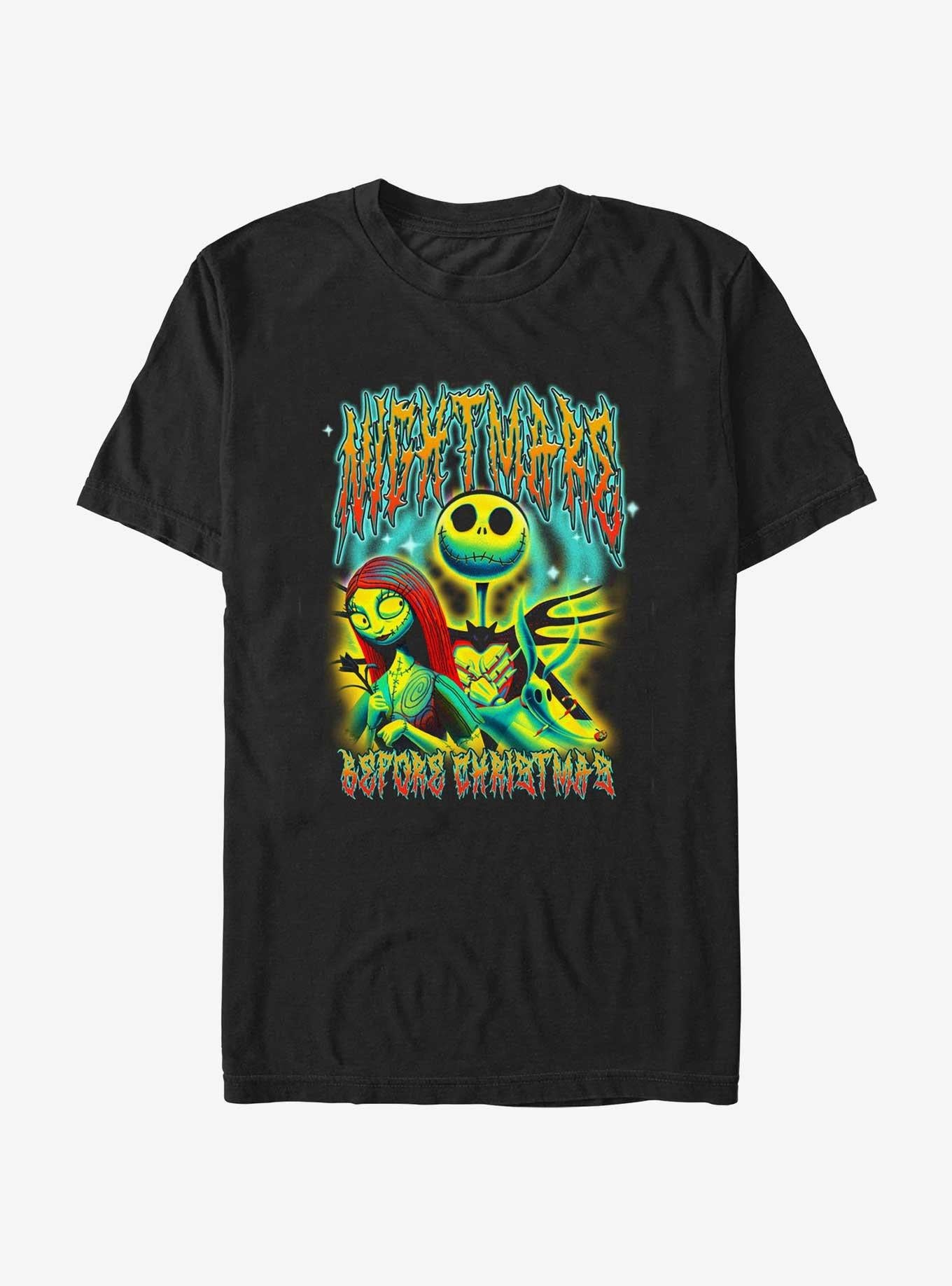 Disney The Nightmare Before Christmas The Top 3 Jack Sally & Zero T-shirt | Trendy Graphic Tee | Casual Unisex T-shirt
