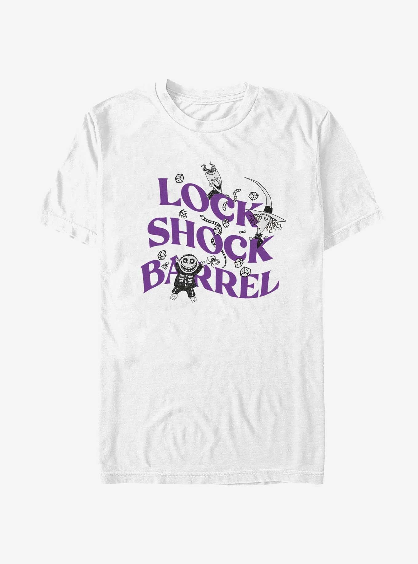 Disney The Nightmare Before Christmas Tricksters Three Lock Shock Barrel T-Shirt T-Shirt | Exclusive Edition | Trending Now