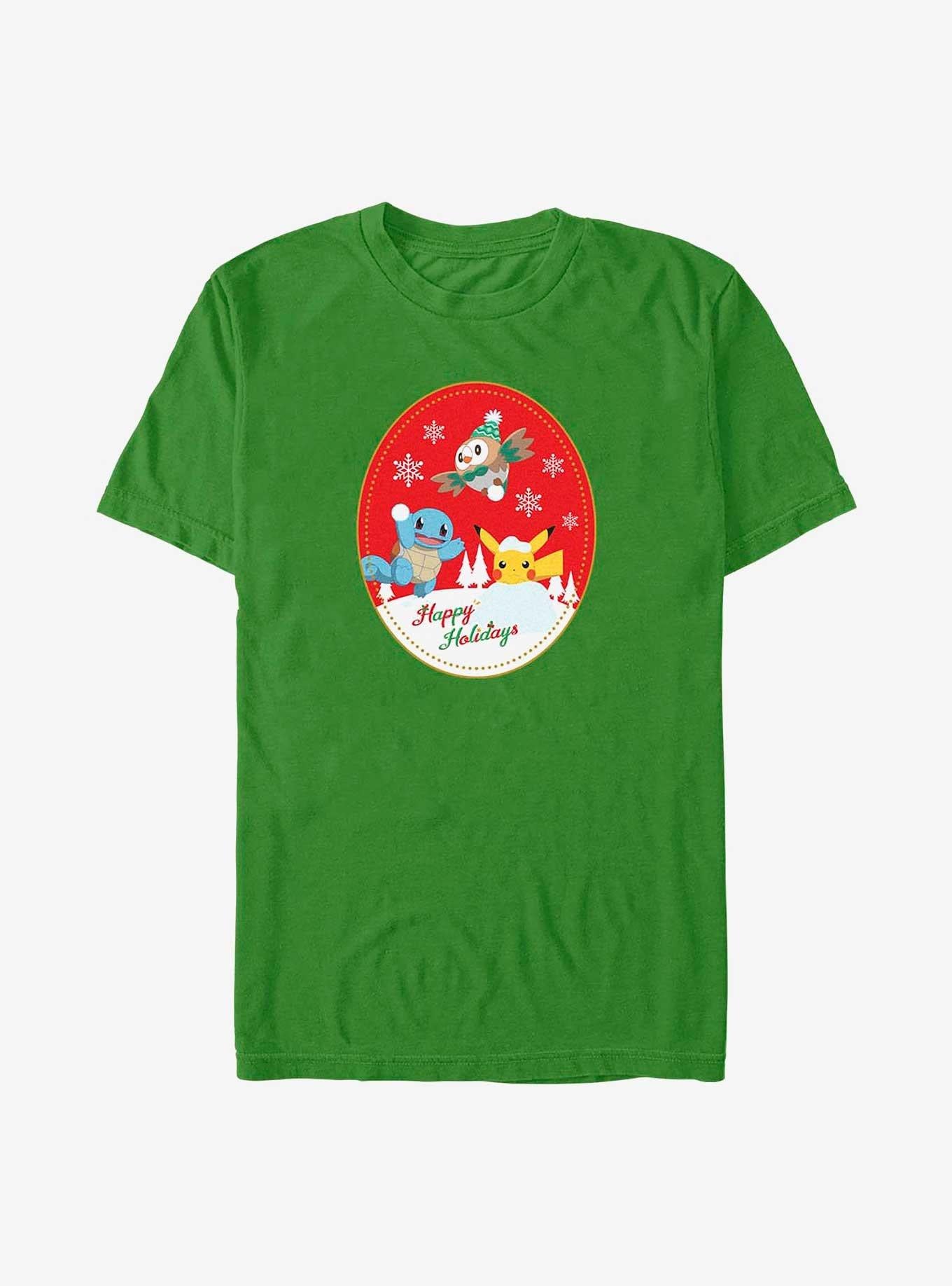 Pokemon Happy Holiday Snow Day T-Shirt | Premium Unisex T-Shirt, Trending Graphic Tee