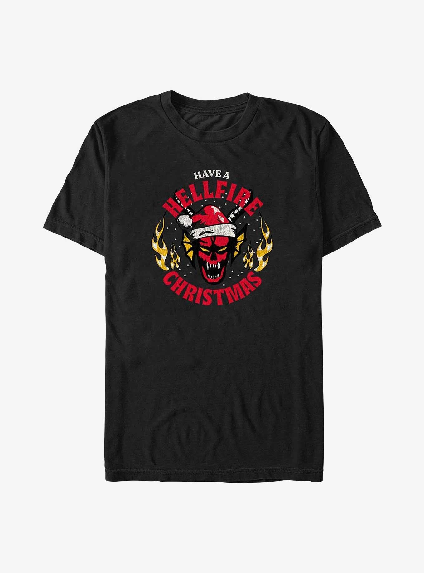 Stranger Things Have A Hellfire Christmas T-Shirt T-Shirt | Aesthetic Graphic | Top Pick For Fans