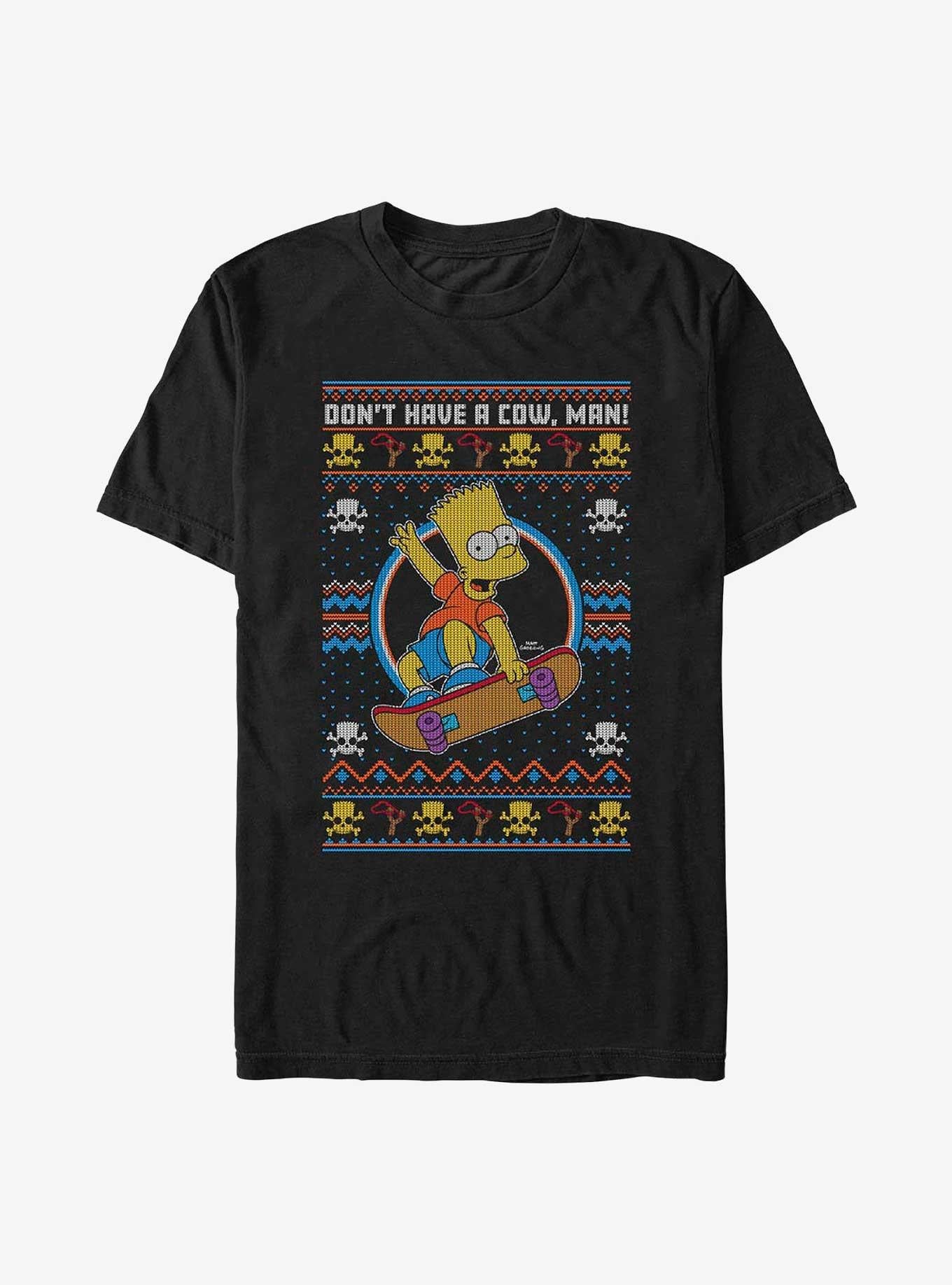 The Simpsons Bart Ugly Christmas T-Shirt T-Shirt | Best-Selling Artwork | Perfect For Daily Wear