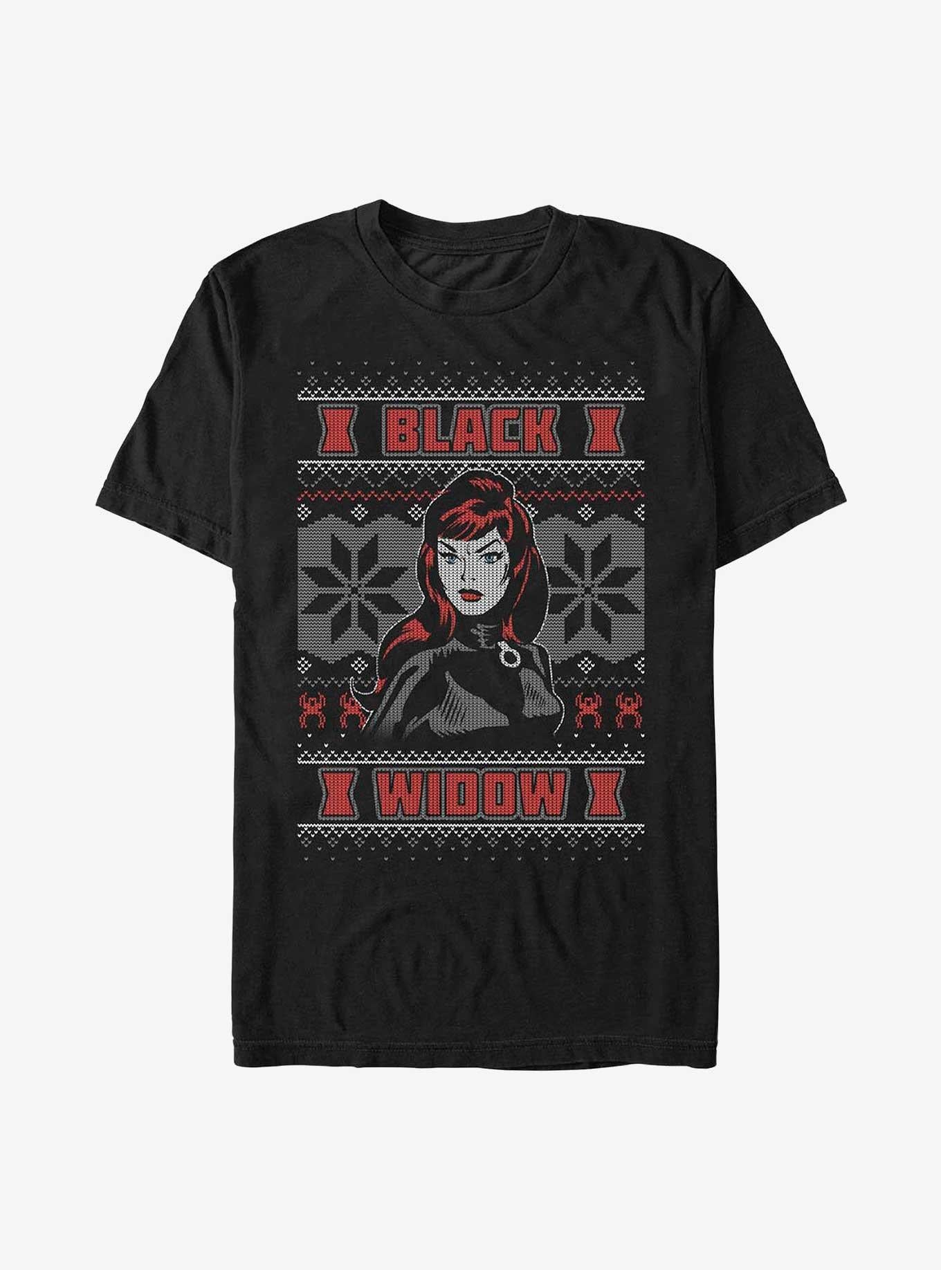 Marvel Black Widow Ugly Christmas T-Shirt T-Shirt | Streetwear Vibe | Great Gift Idea
