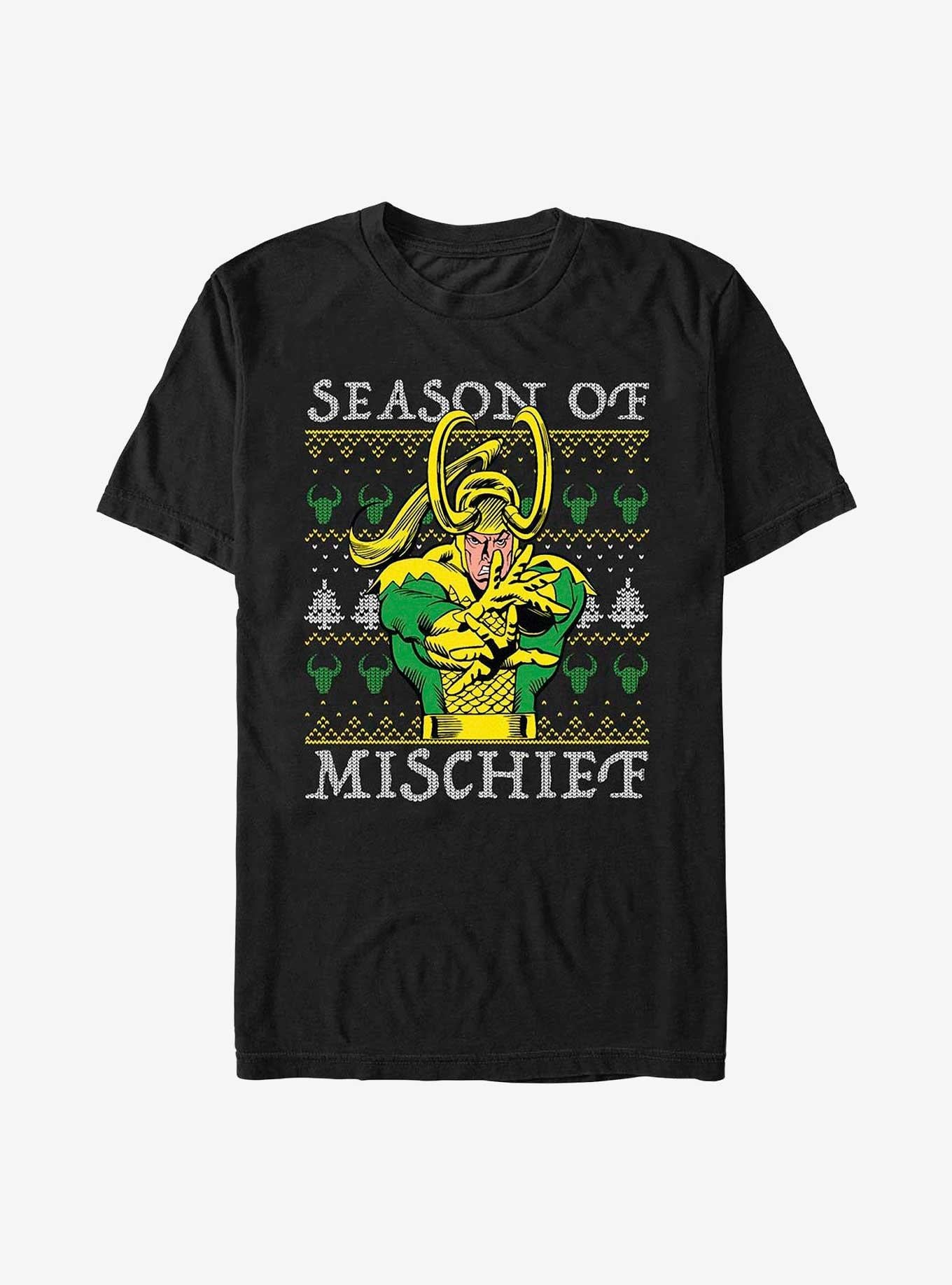 Marvel Loki Mischief Season Ugly Christmas T-Shirt T-Shirt | Trending Design | Must-Have Style