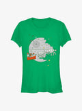 Star Wars Christmas Death Star Girls T-Shirt