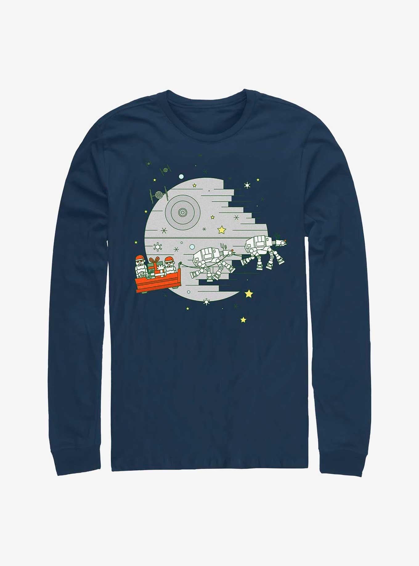 Star Wars Christmas Death Star Long-Sleeve T-Shirt