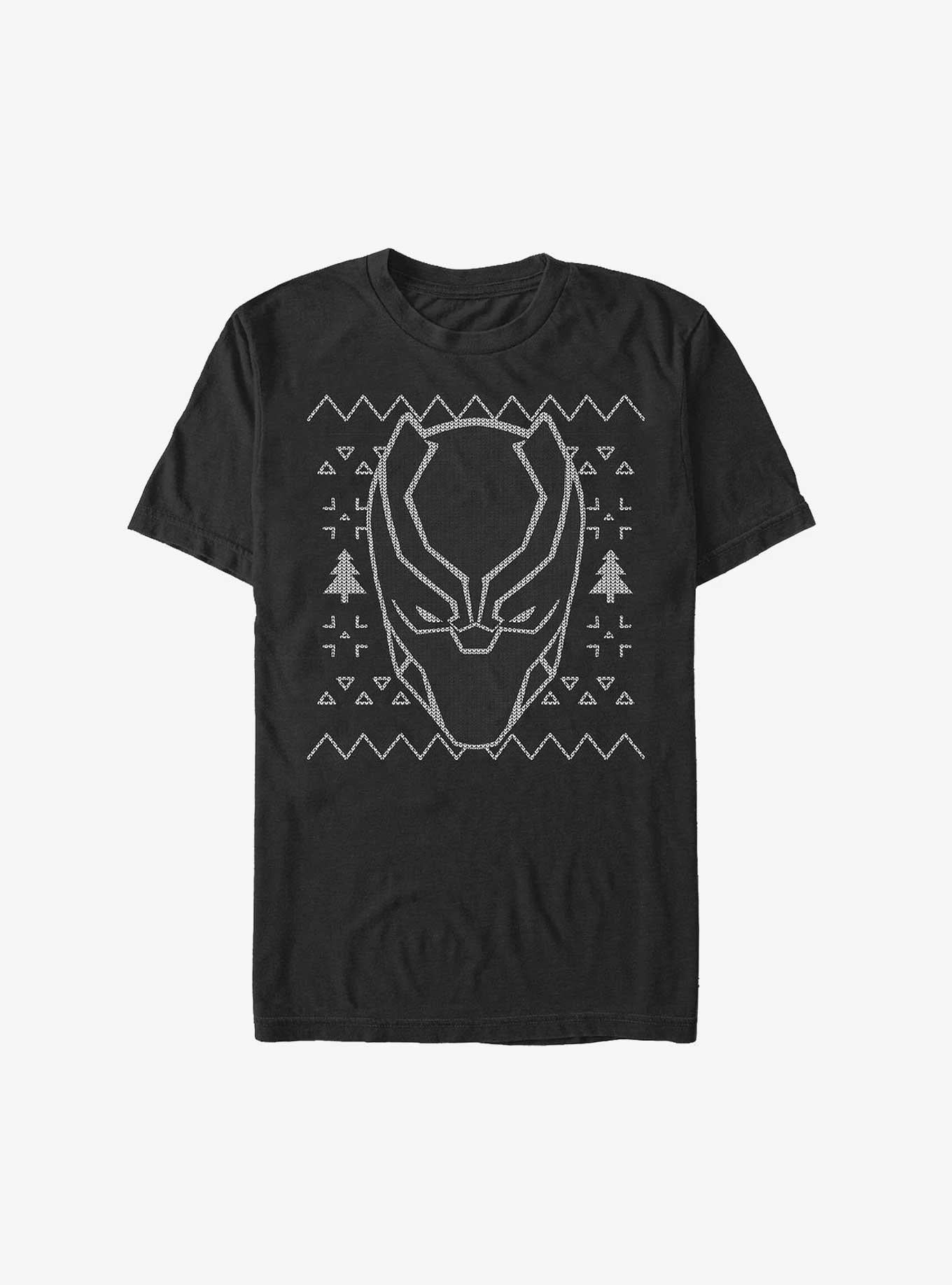 Marvel Black Panther Mask Ugly Christmas T-Shirt T-Shirt | Premium Graphic | High Demand Item