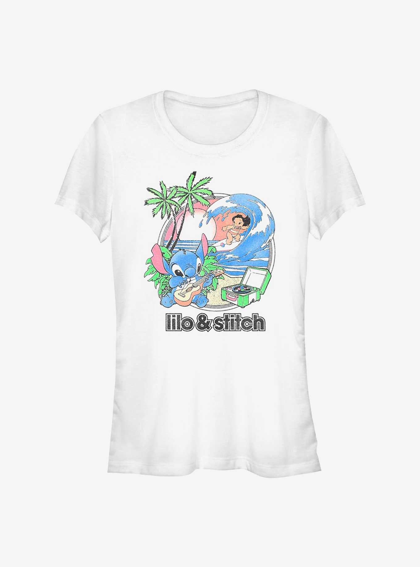 Disney Lilo Stitch Beach Day Girls T-Shirt T-Shirt | High-Quality Print | Must-Have Style