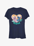 Disney Lilo Stitch Angel and Stitch Groovy Heart Girls T-Shirt T-Shirt | Exclusive Art Design | High Demand Item