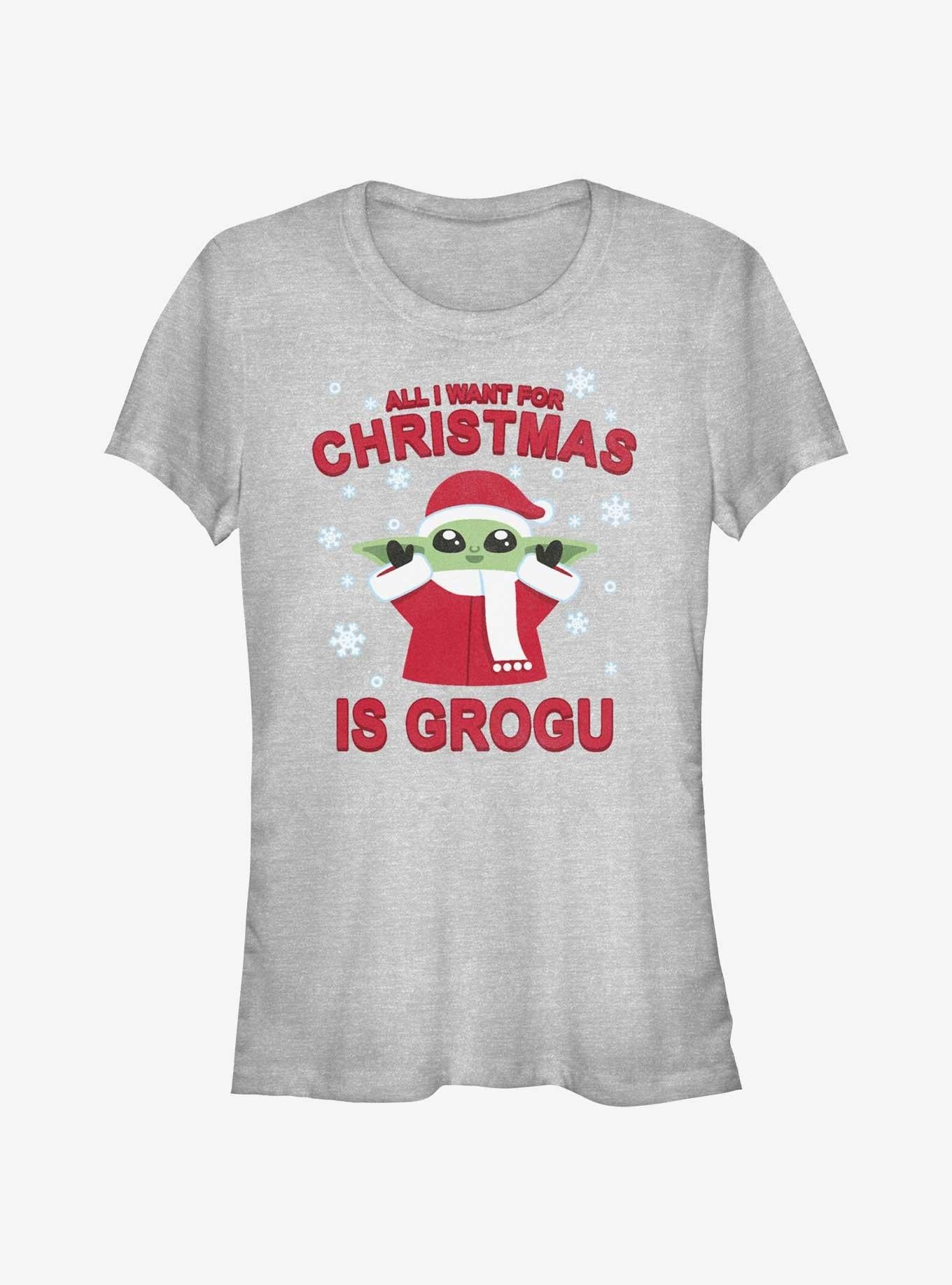 Star Wars The Mandalorian Grogu For Christmas Girls T-Shirt T-Shirt | Trending Design | Perfect For Daily Wear