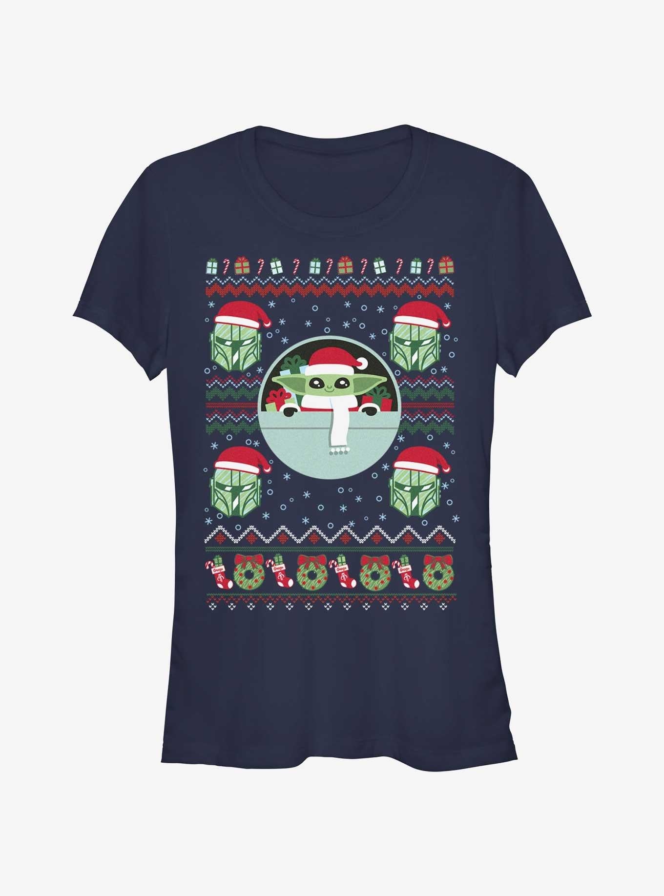 Star Wars The Mandalorian Grogu Ugly Christmas Girls T-Shirt T-Shirt | Streetwear Vibe | Trending Now