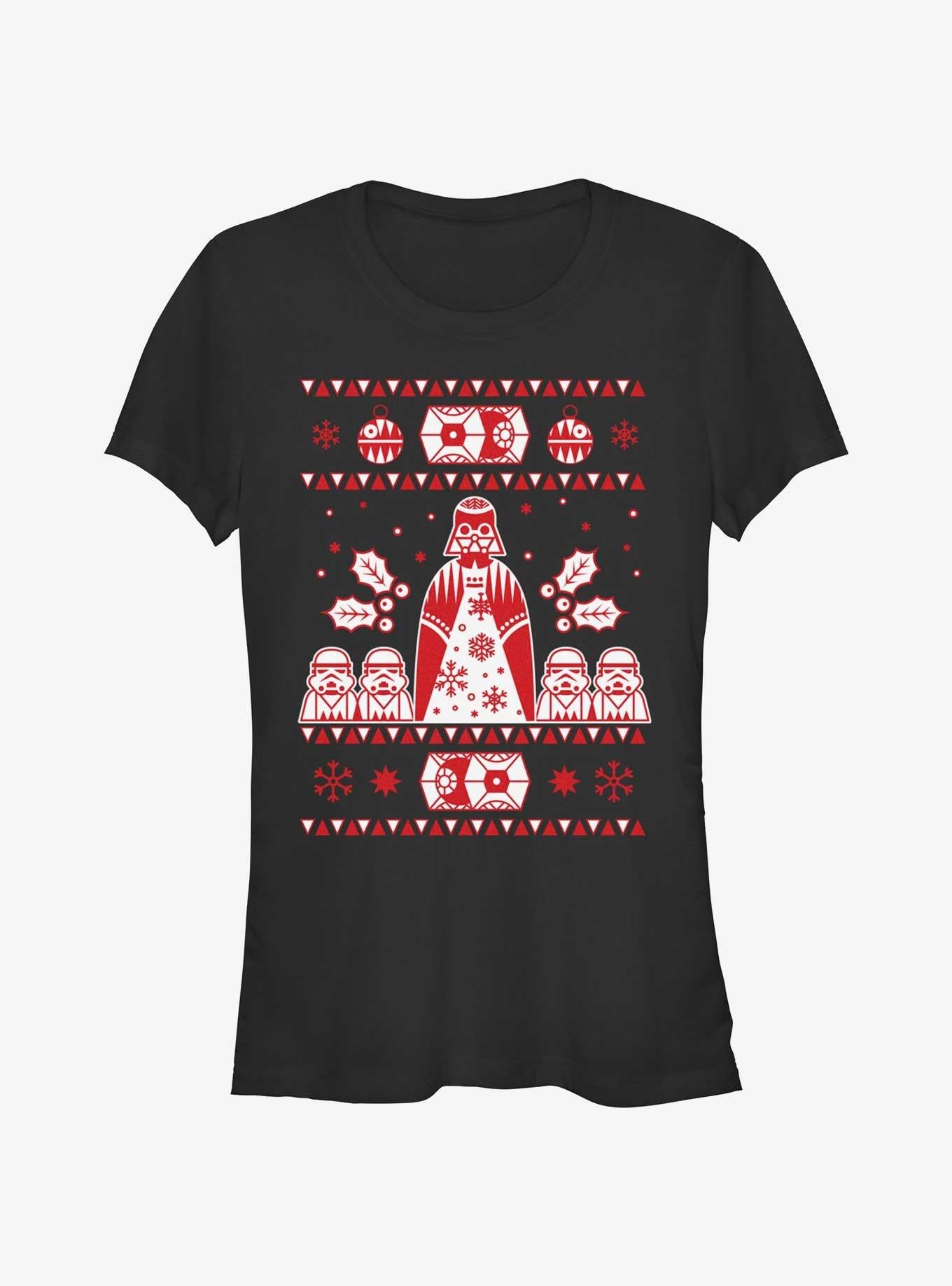 Star Wars Empire Ugly Christmas Girls T-Shirt T-Shirt | Viral Style | High Demand Item