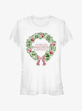 Star Wars Christmas Wreath Icon Fill Girls T-Shirt T-Shirt | Trending Design | Perfect For Daily Wear
