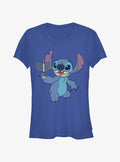 Disney Lilo Stitch Hanukkah Menorah Girls T-Shirt T-Shirt | Fan Favorite Style | Great Gift Idea