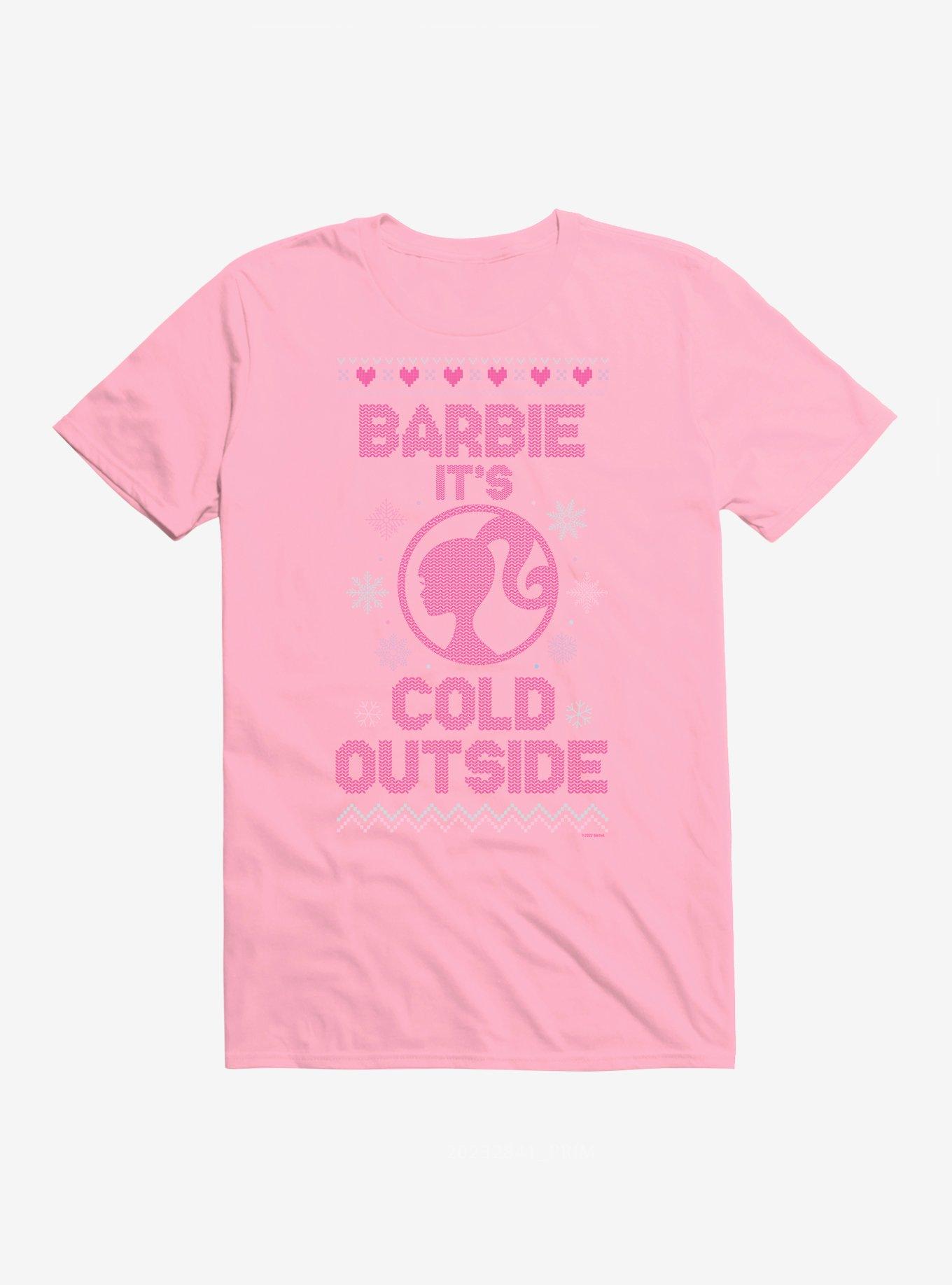 Barbie It's Cold Outside Ugly Christmas Pattern T-Shirt T-Shirt | Premium Graphic | Top Pick For Fans