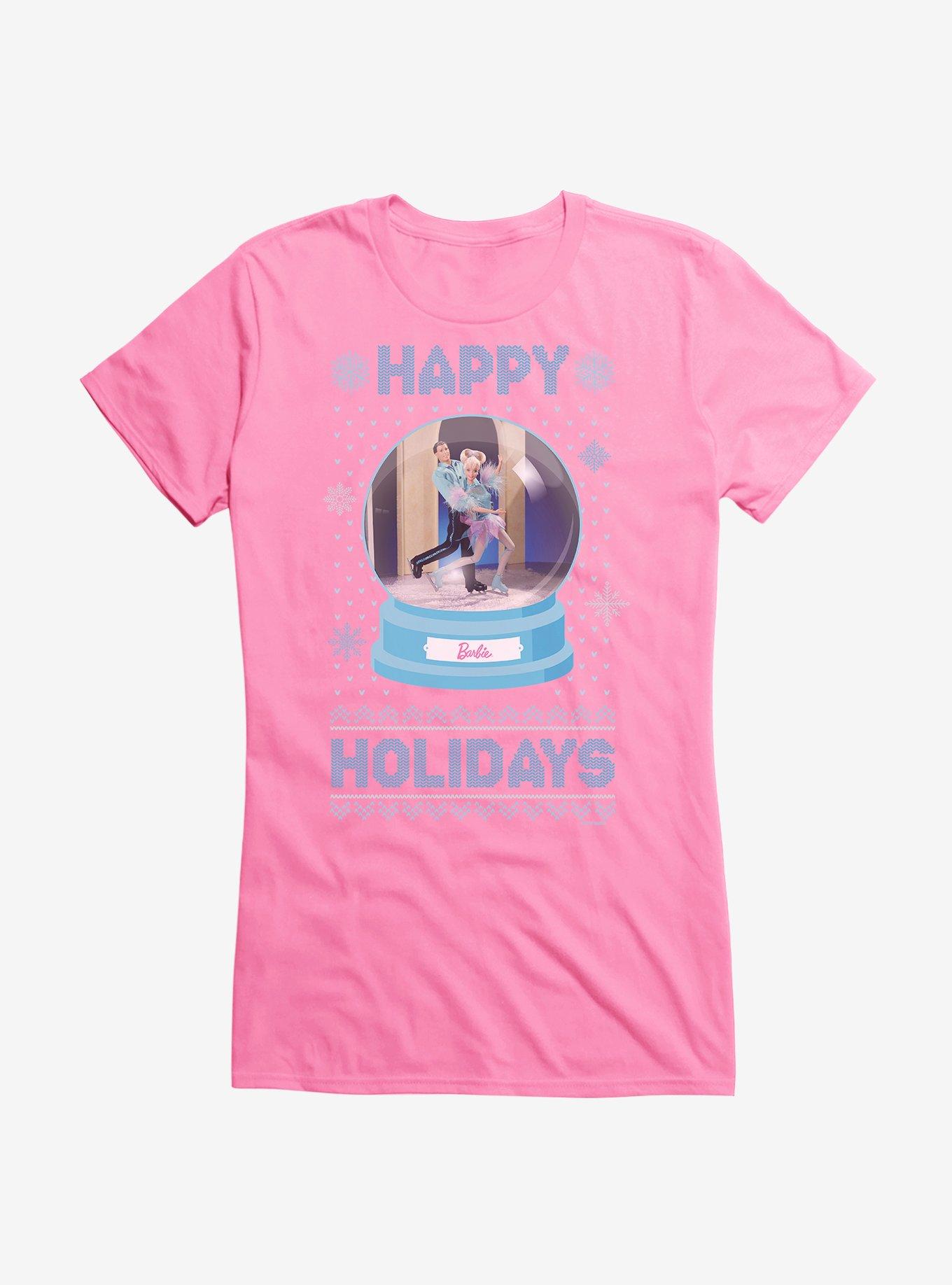 Barbie Snowglobe Holidays Ugly Christmas Pattern Girls T-Shirt T-Shirt | Streetwear Vibe | Trending Now