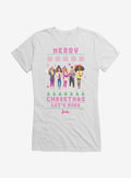Barbie Merry Christmas Let's Rock Ugly Christmas Pattern Girls T-Shirt