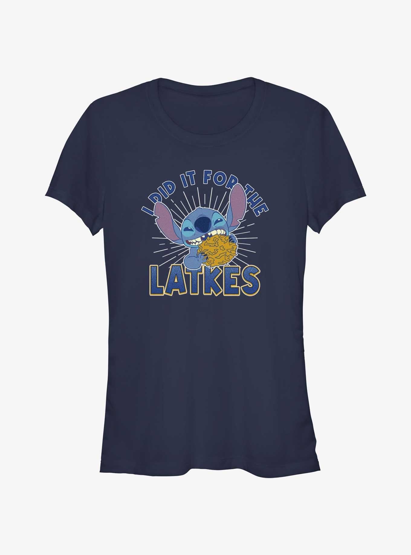 Disney Lilo Stitch Did It For Hanukkah Latkes Girls T-Shirt T-Shirt | High-Quality Print | Great Gift Idea