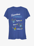 Disney Lilo Stitch Hanukkah List Girls T-Shirt T-Shirt | High-Quality Print | Must-Have Style