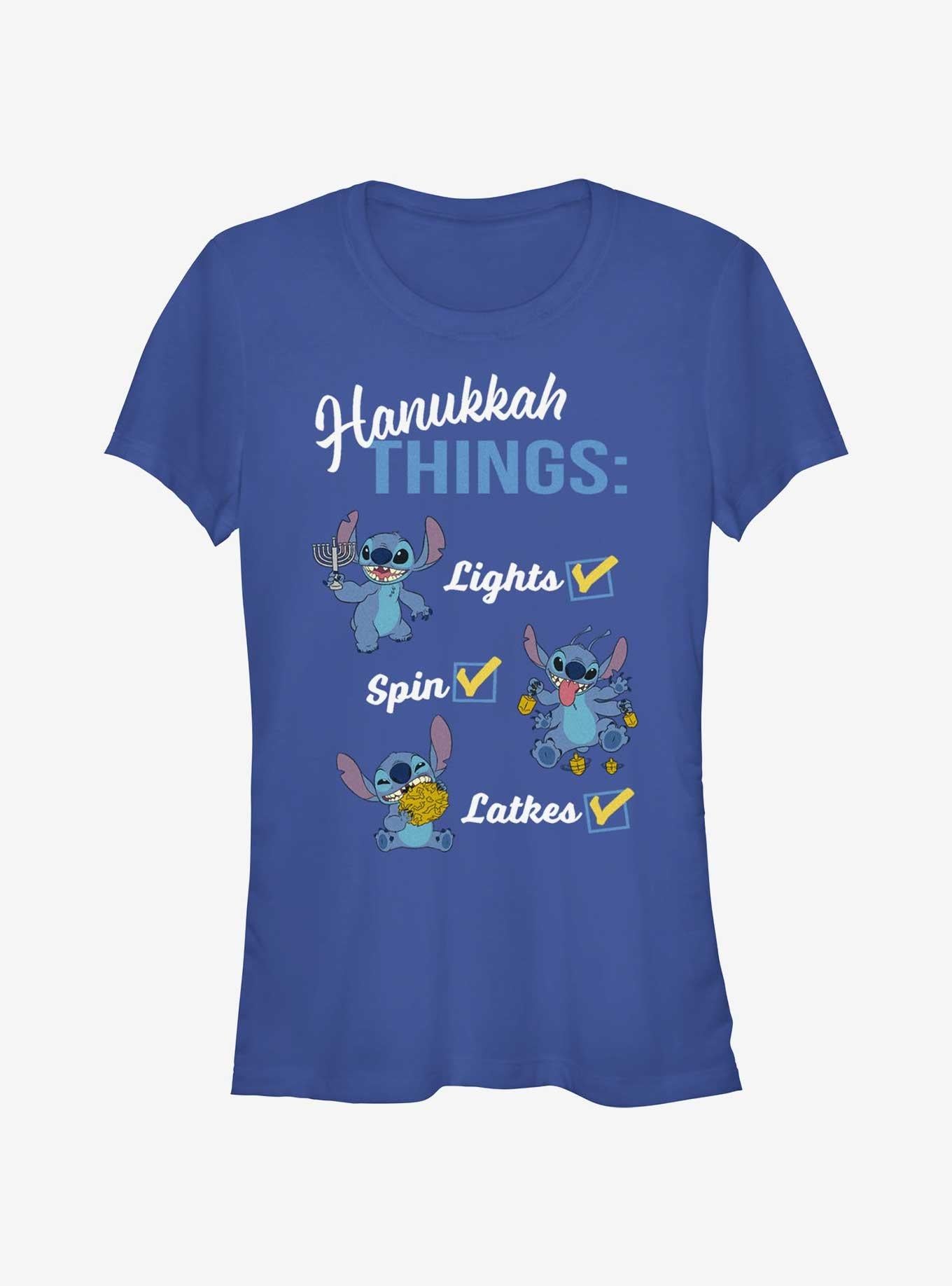 Disney Lilo Stitch Hanukkah List Girls T-Shirt T-Shirt | Trending Design | Perfect For Daily Wear