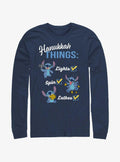 Disney Lilo Stitch Hanukkah List Long-Sleeve T-Shirt T-Shirt | Trending Streetwear Style | Perfect For Daily Wear
