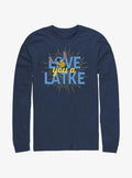 Disney Lilo Stitch Hanukkah Love You A Latke Long-Sleeve T-Shirt T-Shirt | Vintage Graphic Vibe | Perfect For Daily Wear