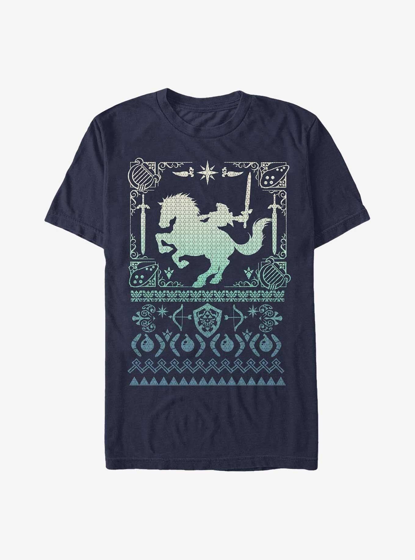 Nintendo Horseback Link Ugly Christmas T-Shirt T-Shirt | Fan Favorite Style | Great Gift Idea