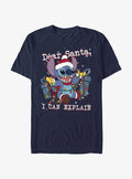 Disney Lilo Stitch Dear Santa I Can Explain Extra Soft T-Shirt T-Shirt | Fan Favorite Style | Great Gift Idea