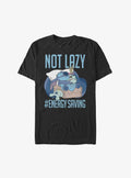 Disney Lilo Stitch Lazy Energy Extra Soft T-Shirt T-Shirt | Top Trending Artwork | Great Gift Idea