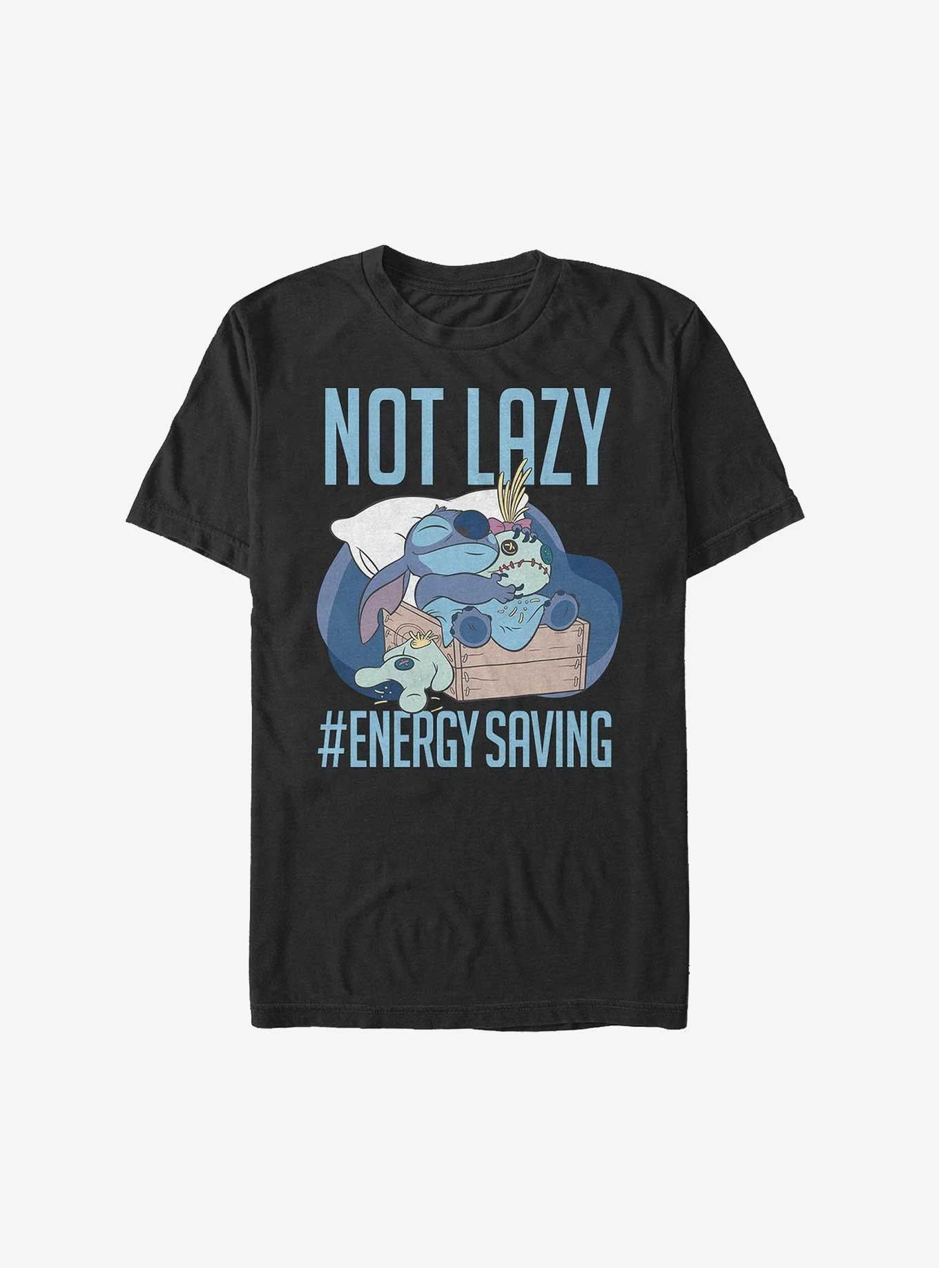 Disney Lilo Stitch Lazy Energy Extra Soft T-Shirt T-Shirt | Top Trending Artwork | Great Gift Idea