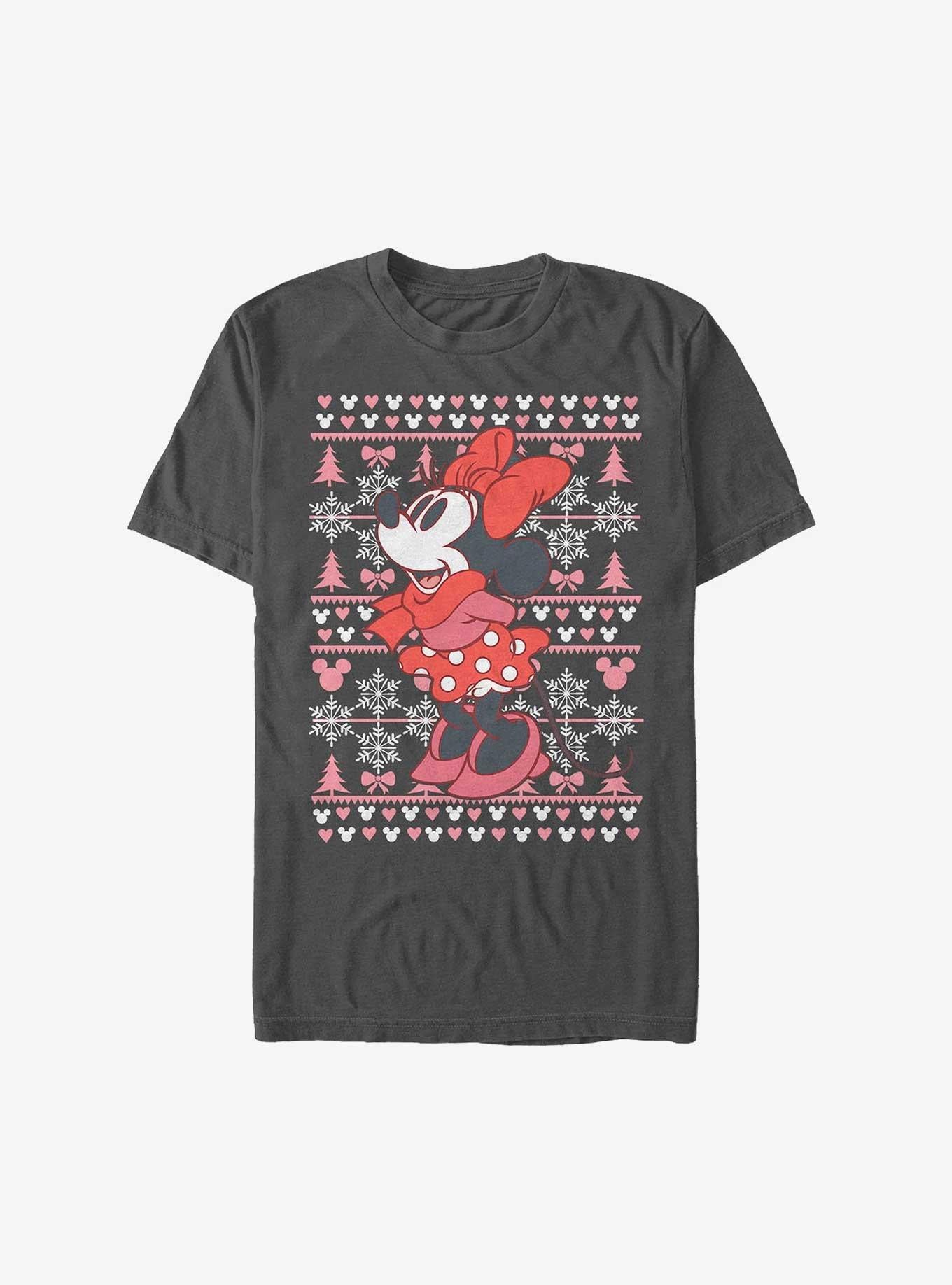 Disney Minnie Mouse Holiday Sweater Extra Soft T-Shirt